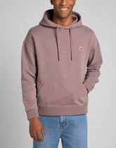 Lee Core Loose Hoodie Męska Bluza Klasyczna Logo Kaptur Purple Storm L84WTJ70 112322637
